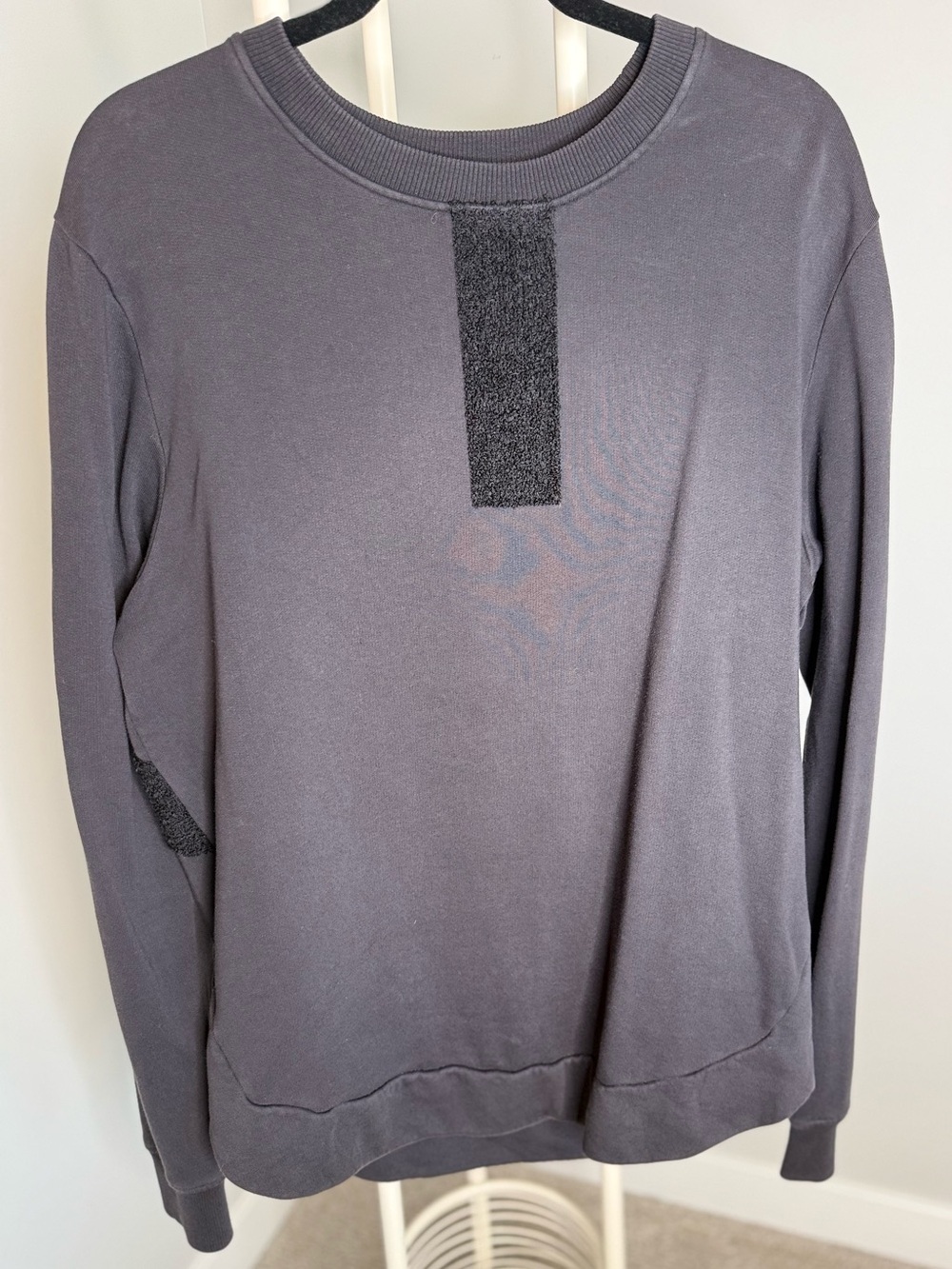 Damir Doma Charcoal Gray Textured Sweatshirt